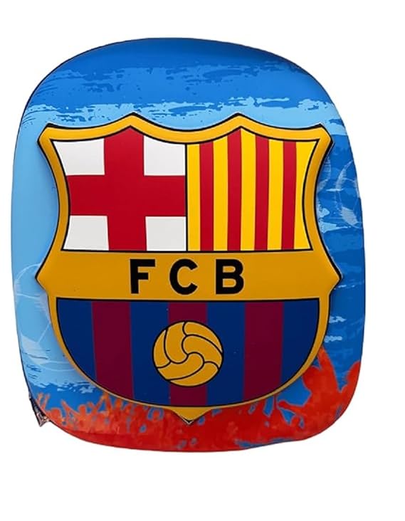 Embossed FCB Hard Shell Bag for Kids, Soccer Backpack (14 inch, Pack of 1) - Kiddospedia