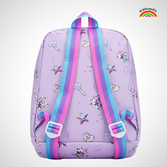 Kiddospedia K-Pop Demon Huntrex Kids School Bag | Lightweight Preschool Backpack | Age 3–6 | 12 Inch Travel & Outing Bag | Single Compartment K-Pop Bag