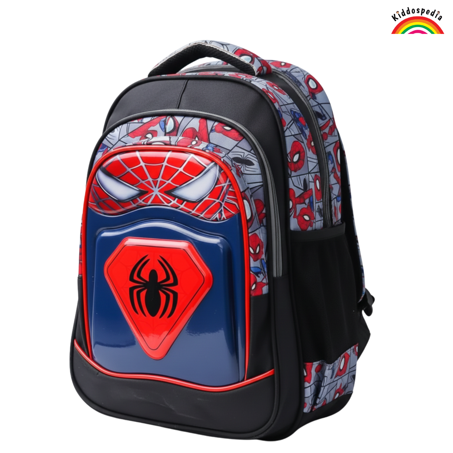 blue and red Superhero School Bag