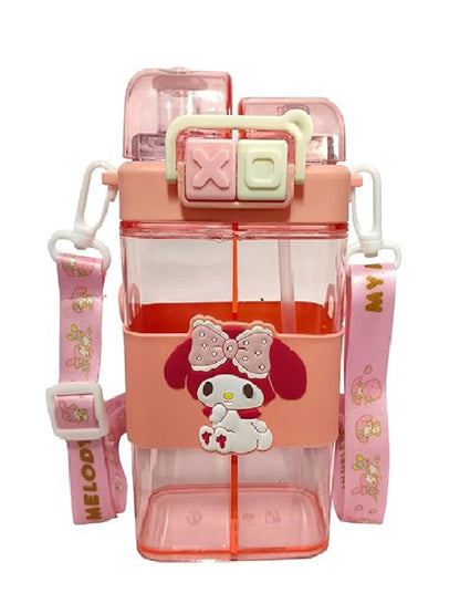 Melody Bottle for Kids, BPA free Bottle, Kids Sipper with Dual Nozzle Design, Water Bottle with Straw, Capacity 500 ML
