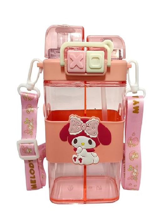 Melody Bottle for Kids, BPA free Bottle, Kids Sipper with Dual Nozzle Design, Water Bottle with Straw, Capacity 500 ML