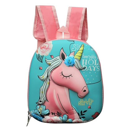 Unicorn Pre-school Embossed Hard Shell Bag - Kiddospedia