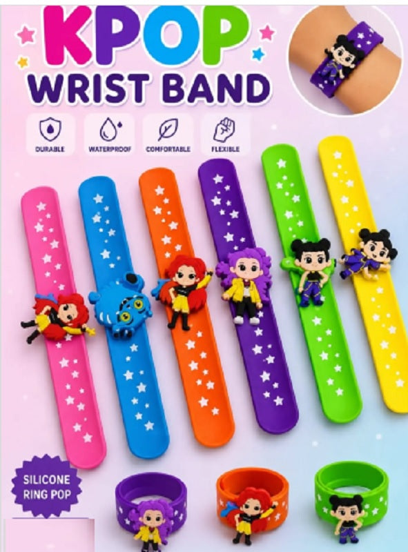 KPOP SLAP BAND , K-POP Demon Wrist Band for Kids ( Pack of 6)