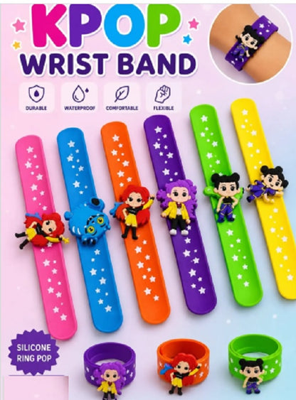 KPOP SLAP BAND , K-POP Demon Wrist Band for Kids ( Pack of 6)