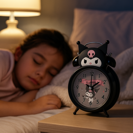 Kuromi Alarm Clock with Light | Cute Kids Bedside Clock – Kiddospedia