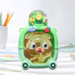 Kids Bear Water Bottle with Straw & Stickers (1000ml) - Kiddospedia