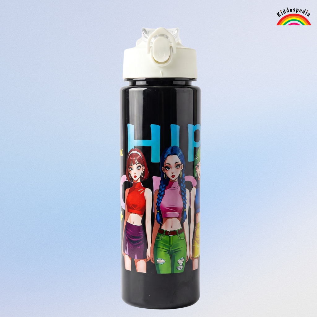 K-pop Huntrix Water Bottle for Kids | Leak-Proof BPA-Free School Water Bottle | Kiddospedia