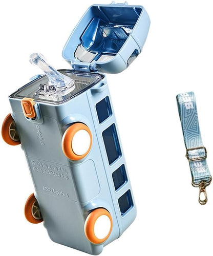 Bus Water Bottle for Kids with Strap (500ML) - Kiddospedia