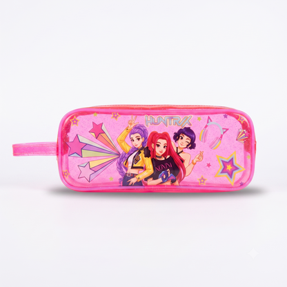 Huntrix K-Pop School Combo for Kids | Backpack, Bottle,Notebook & Stationery Set | Kiddospedia