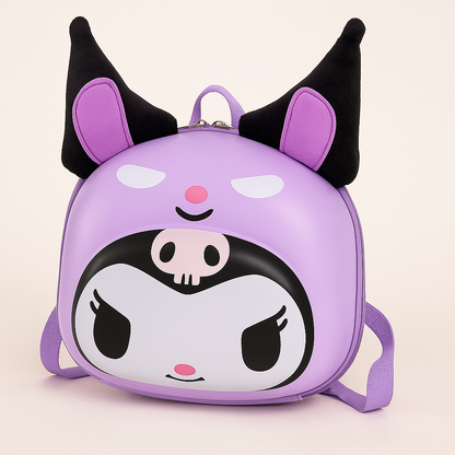 Kuromi 3D Hardshell School Bag for Girls
