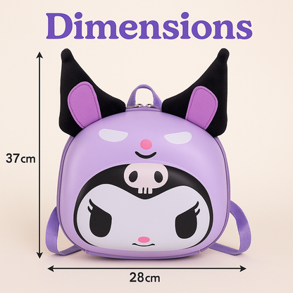 Stylish & Cute Kids Backpack – Kuromi Design by Kiddospedia