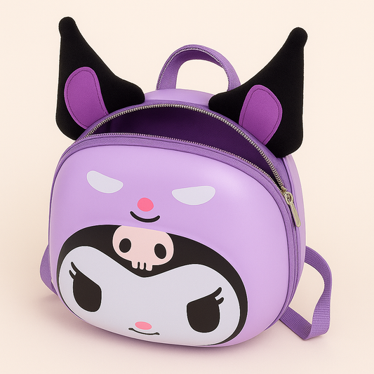 Kuromi 3D Hardshell School Bag for Girls