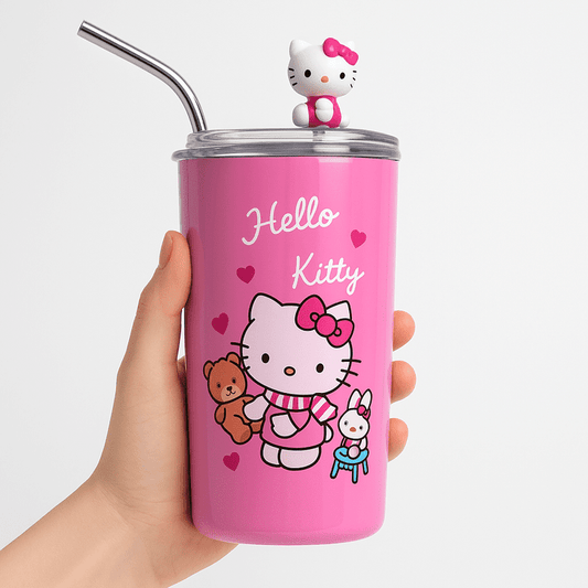Hello Kitty Insulated Stainless Steel  Coffee Tumbler (450ML) | Kiddospedia Kiddospedia