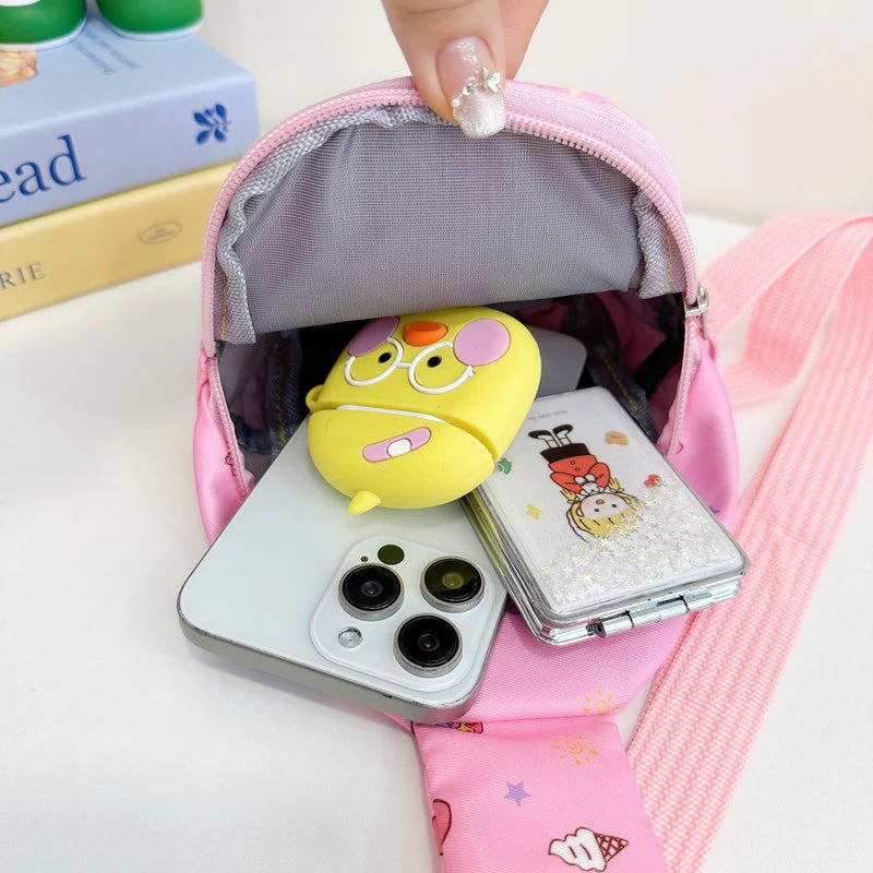 pink Comfy Kids Crossbody Sling Chest Bag