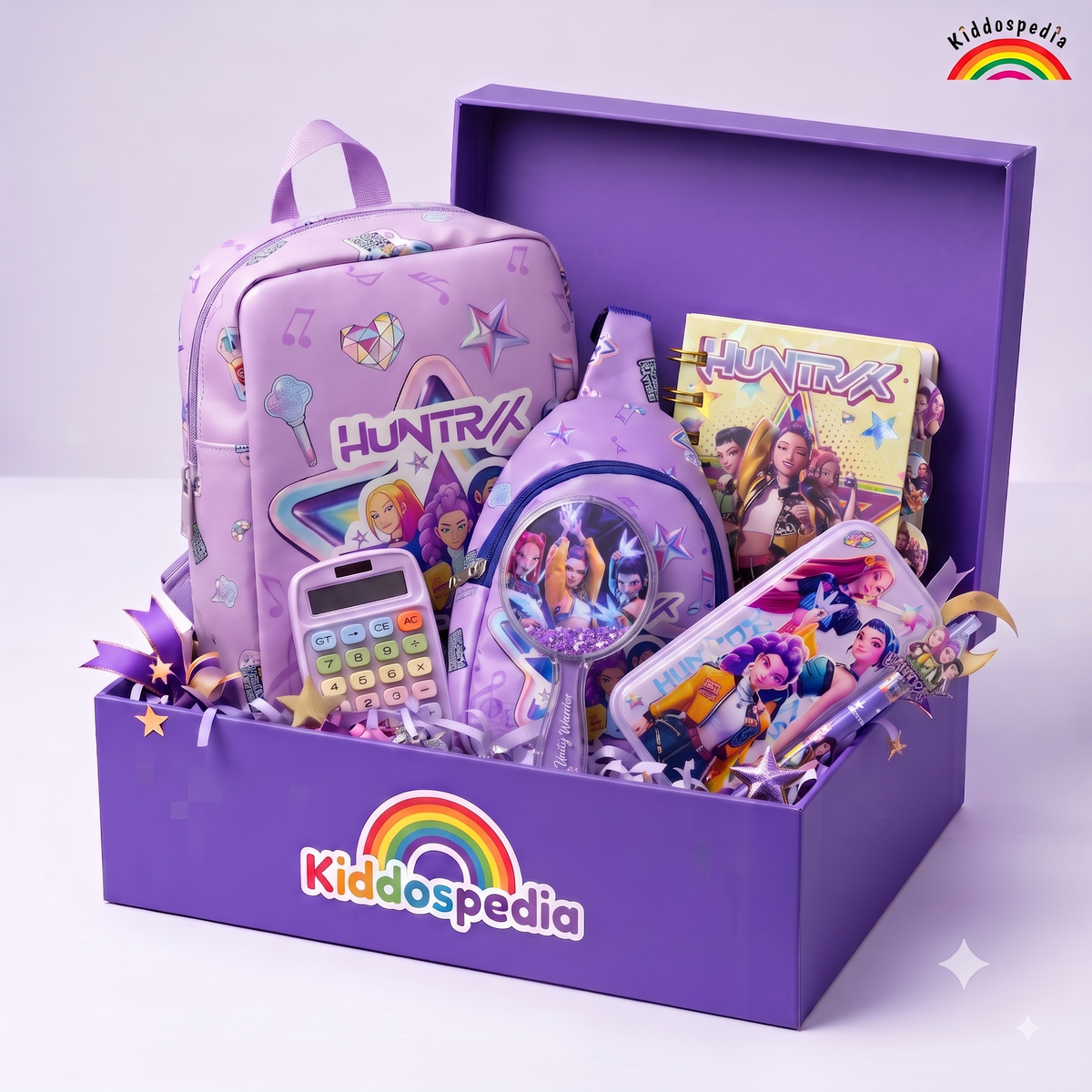 KPOP Demon Hunters Ultimate Fan Hamper – 7 Items Gift Set | Huntrix | Kiddospedia