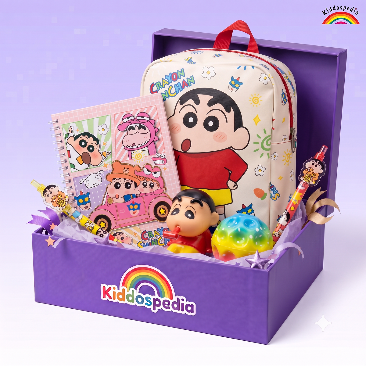 Shin-chan Combo for Kids | 6-Piece School & Gift Set | Kiddospedia