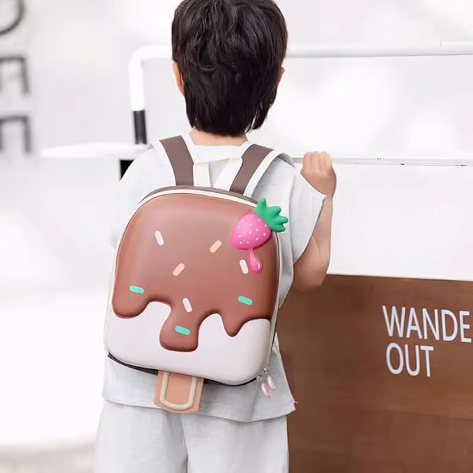 Ice Cream Bag for Kids, Hard-shell Ice cream Backpack for Preschool Kids, Picnic bag (14 Inch) - Kiddospedia