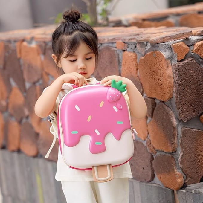 Ice Cream Bag for Kids, Hard-shell Ice cream Backpack for Preschool Kids, Picnic bag (14 Inch) - Kiddospedia