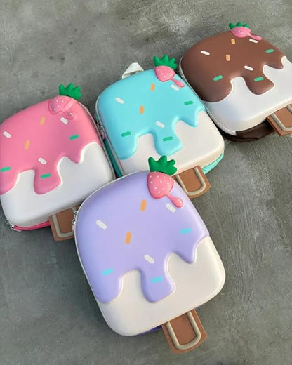 Ice Cream Bag for Kids, Hard-shell Ice cream Backpack for Preschool Kids, Picnic bag (14 Inch) - Kiddospedia