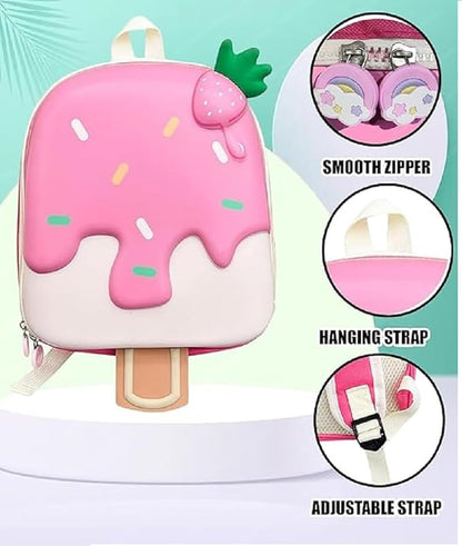 Ice Cream Bag for Kids, Hard-shell Ice cream Backpack for Preschool Kids, Picnic bag (14 Inch) - Kiddospedia