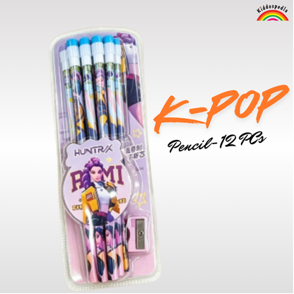 Huntrix K-Pop School Combo for Kids | Backpack, Bottle,Notebook & Stationery Set | Kiddospedia