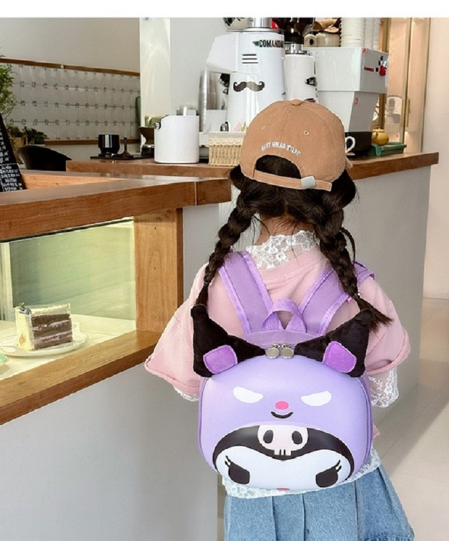 Kuromi 3D Hardshell School Bag for Girls – Travel & Kids Backpack - Kiddospedia
