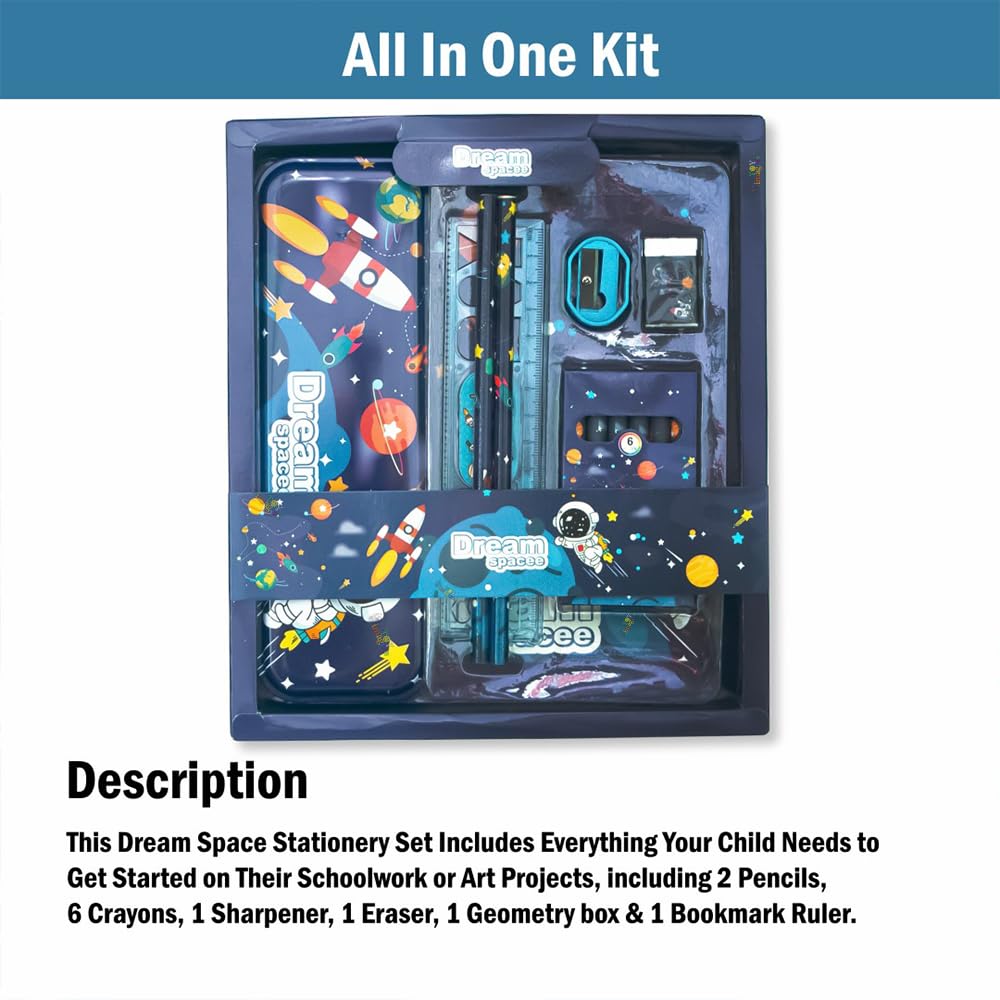 Space Theme Stationery Set/ Gift Kit  for Kids - Kiddospedia
