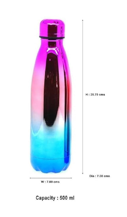 Rainbow Insulated Stainless Steel Water Bottle (500ml) - Kiddospedia