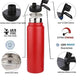 Stainless Steel Flask Double Wall Bottle (1000ml) - Kiddospedia
