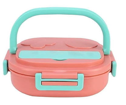 Stainless Steel Lunch Box – 3 Compartment Bento for School & Office - Kiddospedia