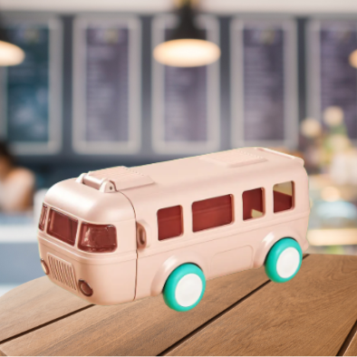 Bus Water Bottle for Kids with Strap (500ML) - Kiddospedia