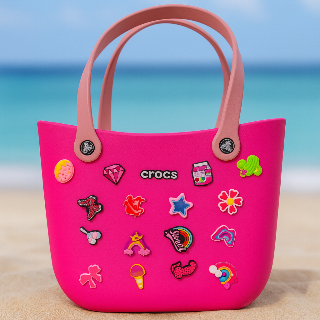 Crocs Silicon Beach Bag | Trendy Waterproof Tote – Kiddospedia