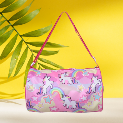 Unicorn Duffle Bag  for Kids – Perfect for Travel, Gym & Picnic - Kiddospedia