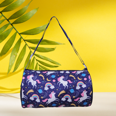 Unicorn Duffle Bag  for Kids – Perfect for Travel, Gym & Picnic - Kiddospedia