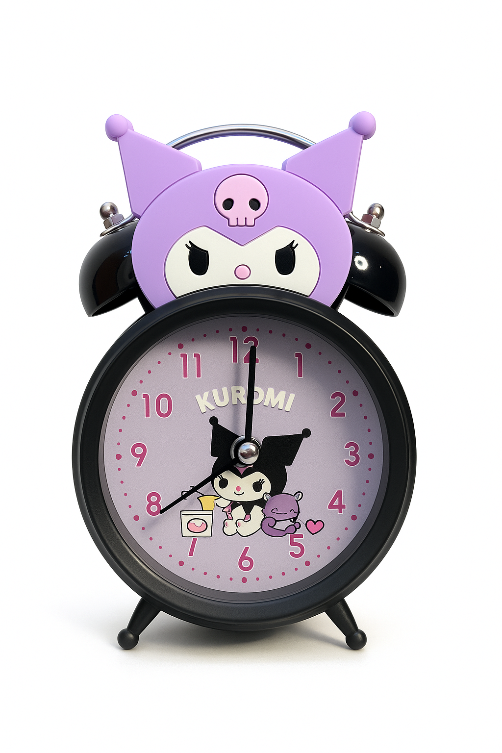 Kuromi Alarm Clock with Light | Cute Kids Bedside Clock – Kiddospedia