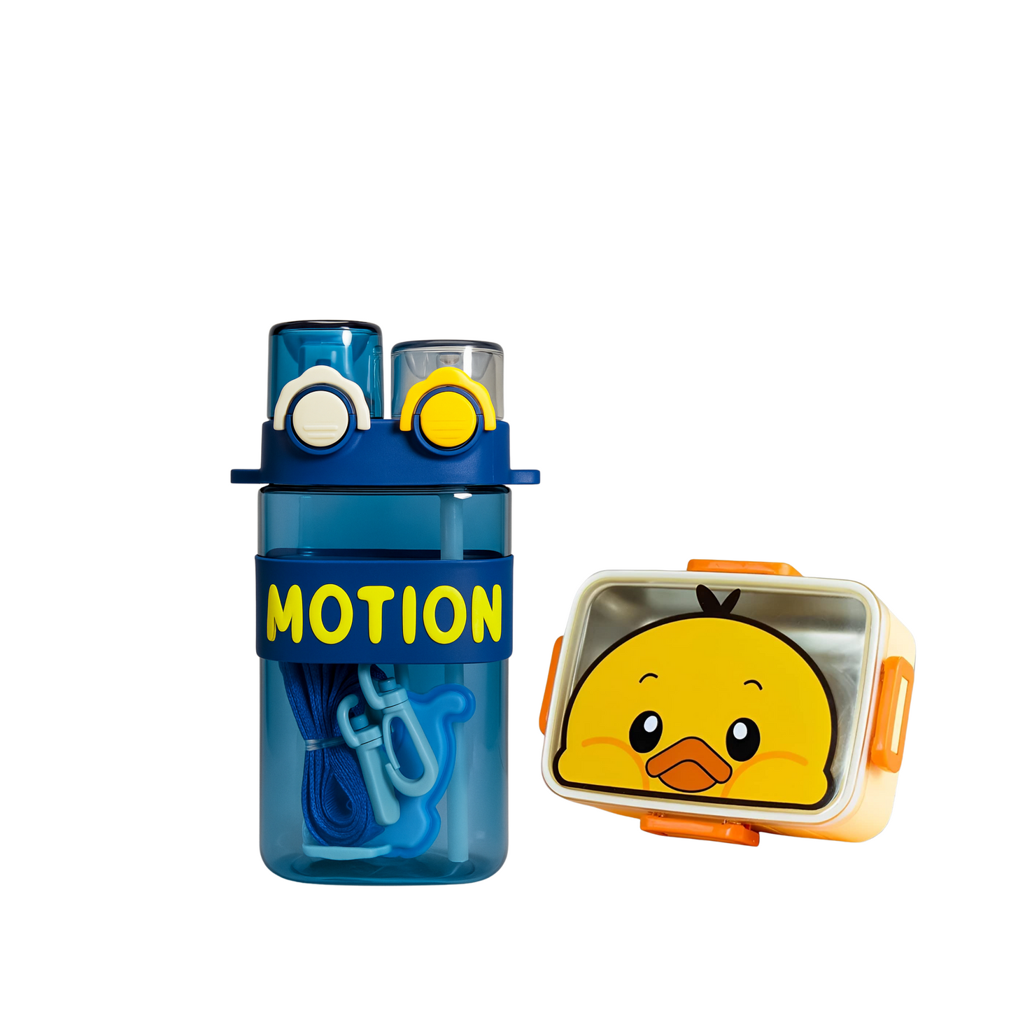 FCB Kids School Combo | Hard-shell Bag | Avenger Stationery| Bottle | Duck Lunch Box - Kiddospedia