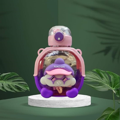 Cartoon Sipper , Kids Water Bottle – Leakproof with Cute Stickers (1000ml ) - Kiddospedia