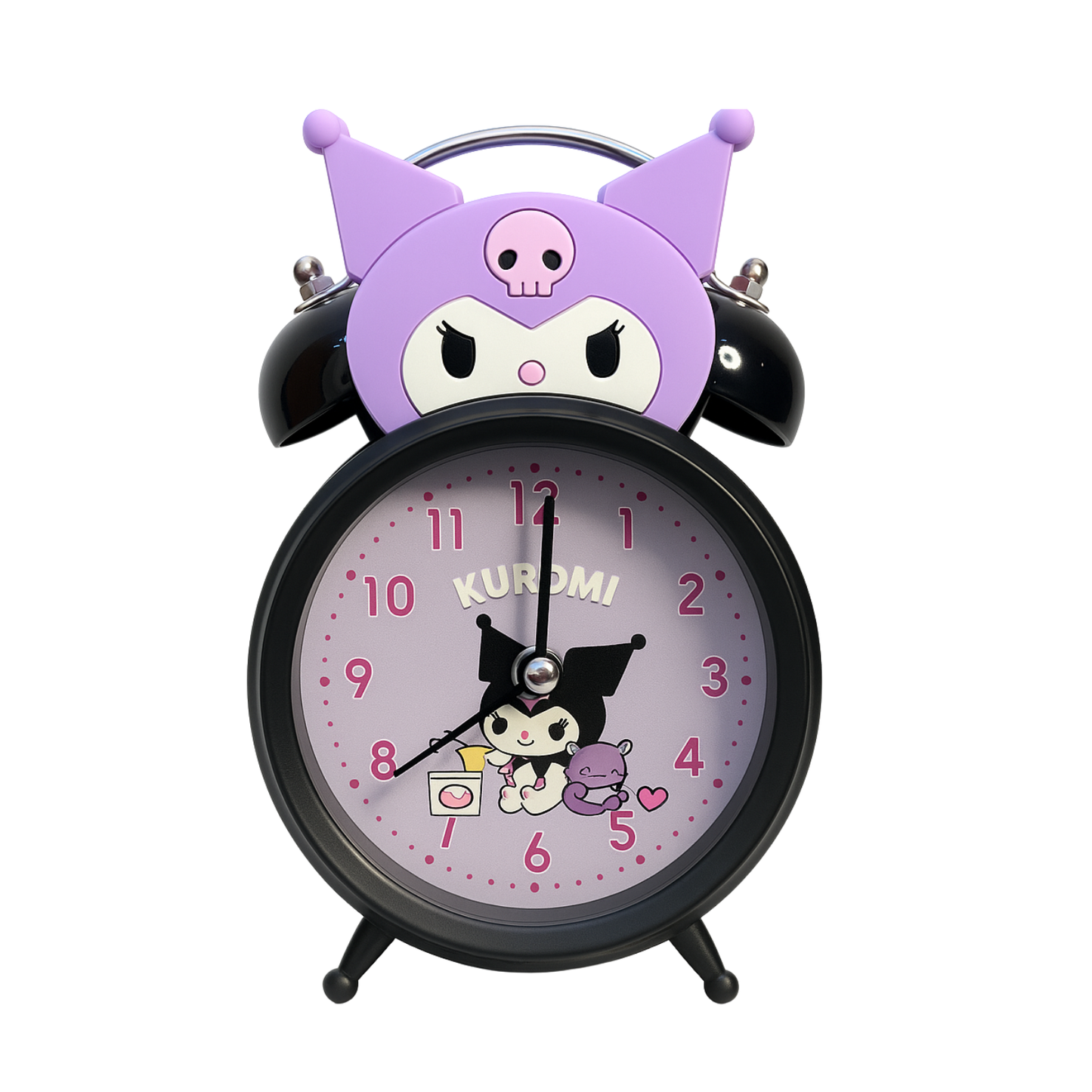 Kuromi Alarm Clock with Light | Cute Kids Bedside Clock – Kiddospedia