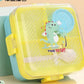 Dinosaur Kids Lunch Box – 3 Steel Compartments, Leakproof, 750ml + 70ml - Kiddospedia