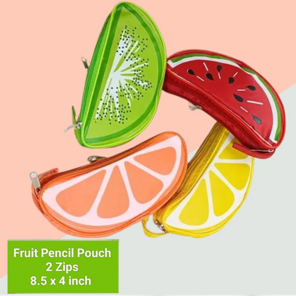 Kids Fruit Stationery Pouch – Cute Zipper Pencil Case for School & Return Gifts – Kiddospedia
