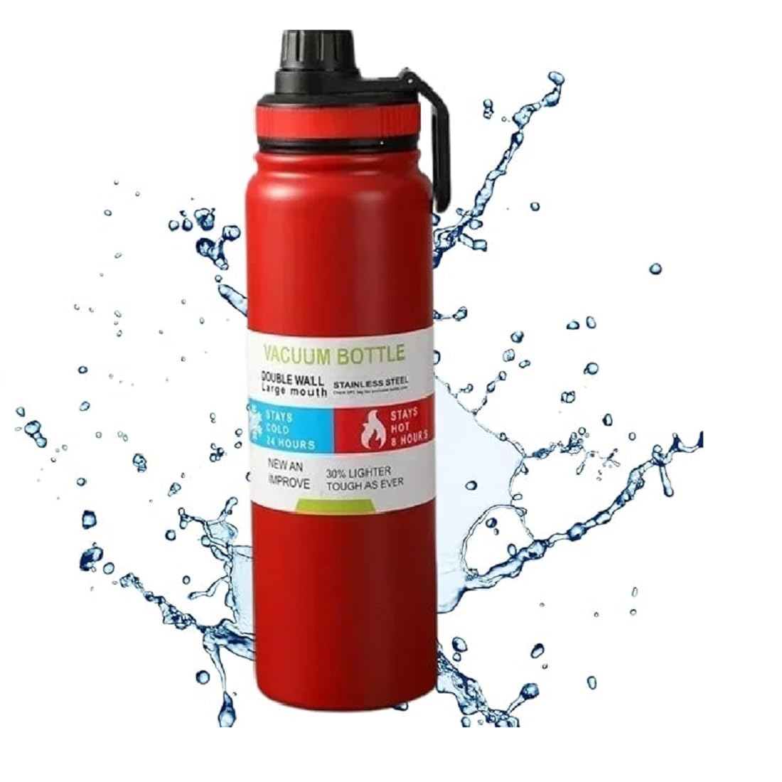Stainless Steel Flask Double Wall Bottle (1000ml) - Kiddospedia