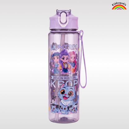 Huntrix K-Pop School Combo for Kids | Backpack, Bottle,Notebook & Stationery Set | Kiddospedia