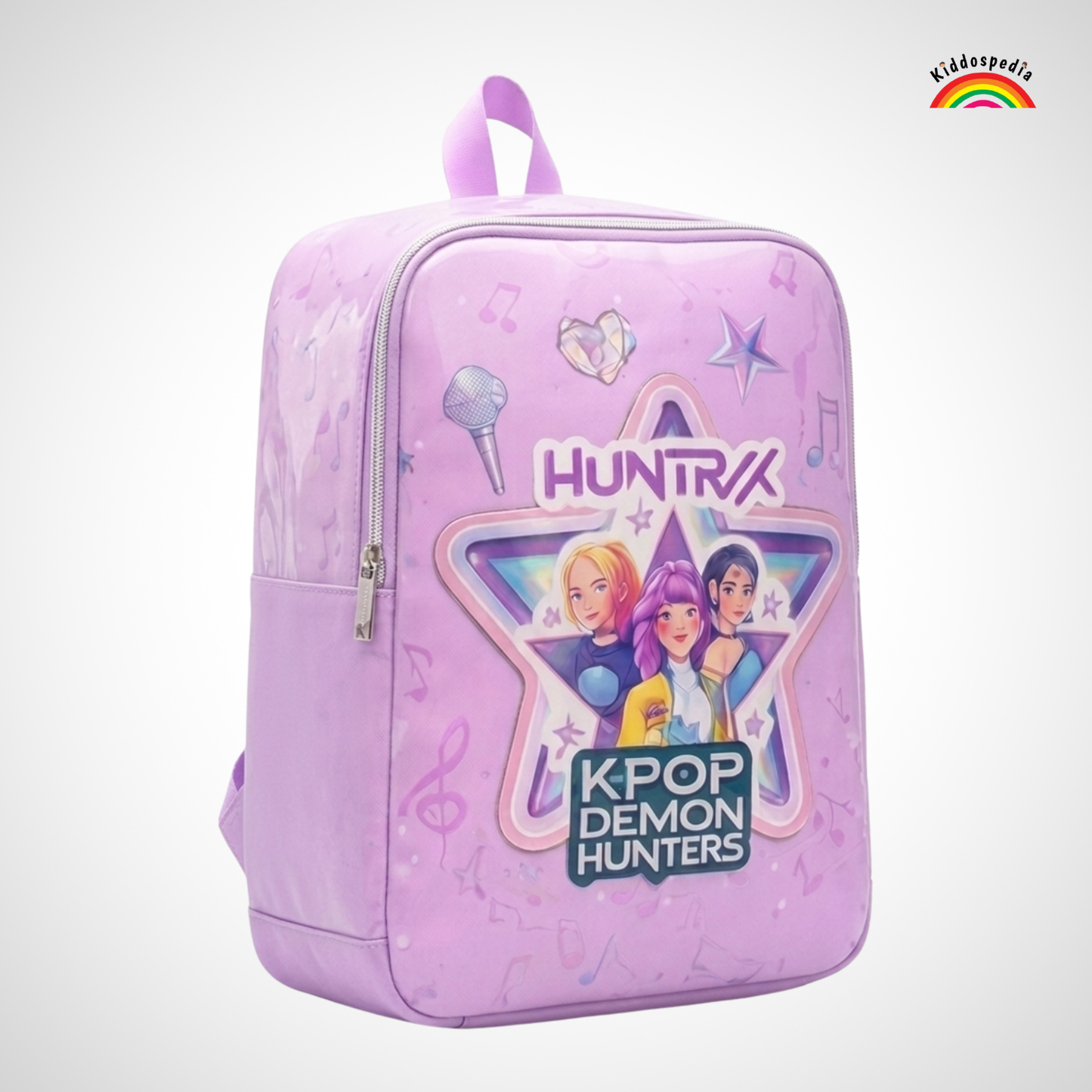 Kiddospedia K-Pop Demon Huntrex Kids School Bag | Lightweight Preschool Backpack | Age 3–6 | 12 Inch Travel & Outing Bag | Single Compartment K-Pop Bag