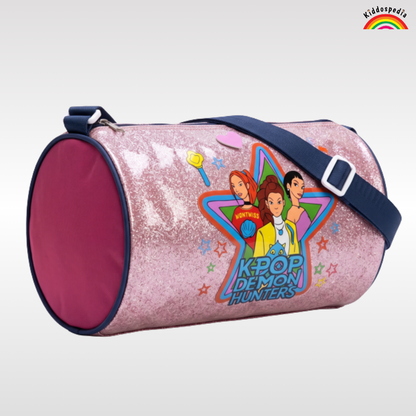 K Pop Demon Huntrix Duffle Bag for Kids | Shimmer Travel & Gym Bag | Kiddospedia