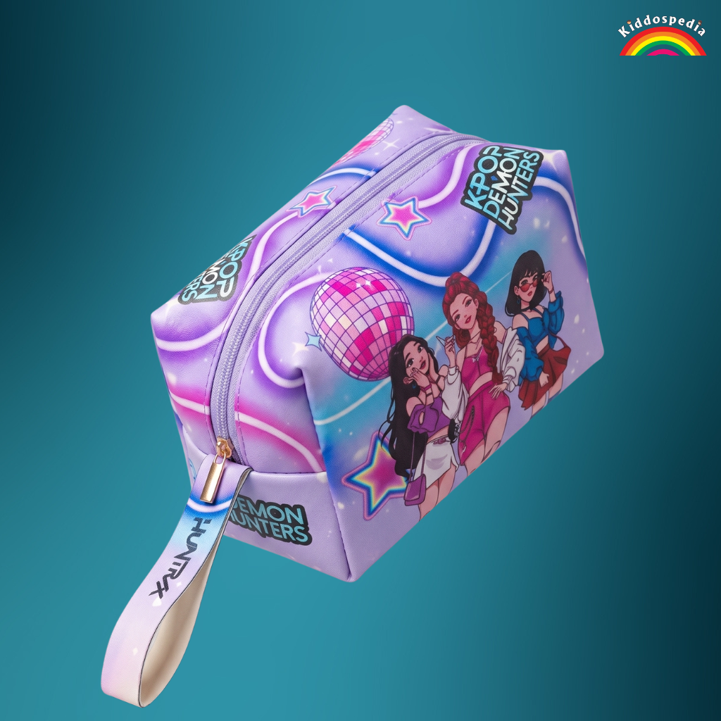 K-Pop Demon Huntrex Multi Utility Zipper Pouch | Kiddospedia