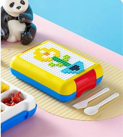 LEGO LUNCH for kids ,Leak-Proof Lunchbox ,BPA free 4 Compartments Lunch Box - Kiddospedia