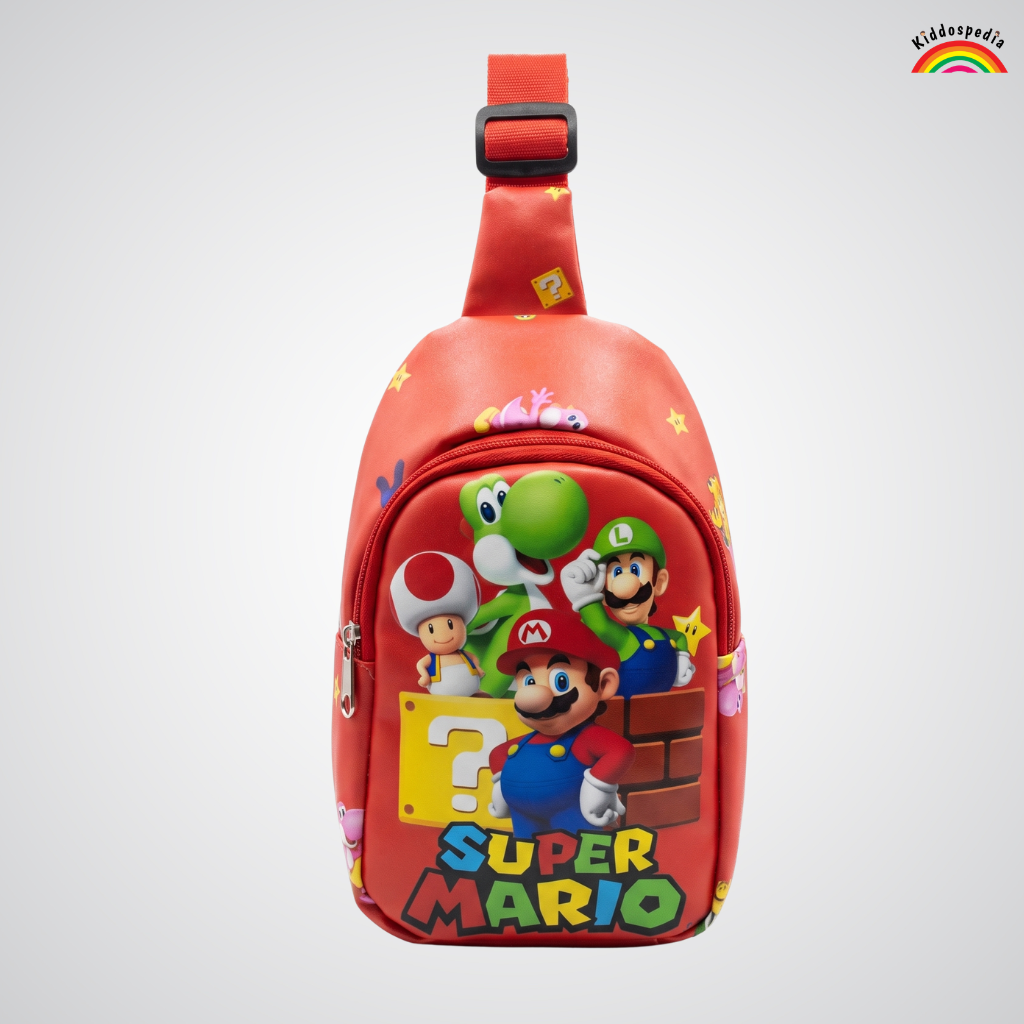 Mario Chest Bag for Kids | Crossbody Sling Bag | Kiddospedia