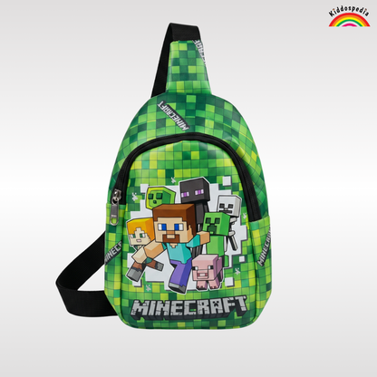 Minecraft Chest Bag for Kids | Crossbody Sling & Shoulder Bag | Kiddospedia