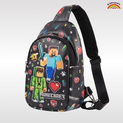Minecraft Chest Bag for Kids | Crossbody Sling & Shoulder Bag | Kiddospedia