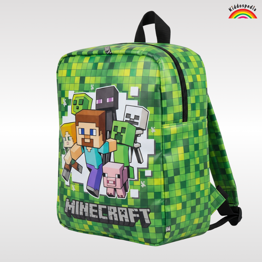 Minecraft Backpack for Kids | Picnic & Tuition Bag | Kiddospedia